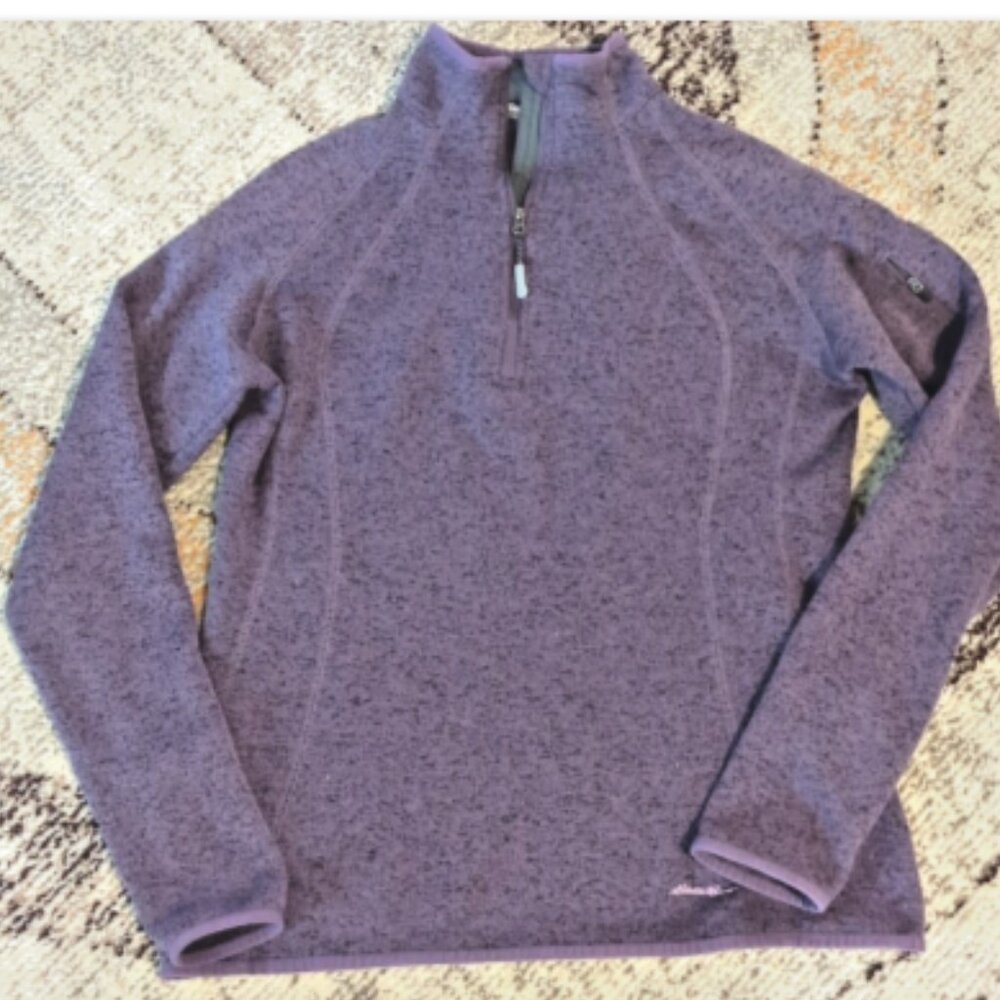 Eddie Bauer Womens Medium Pullover Sweater Long Sleeve Polyester Knit Casual